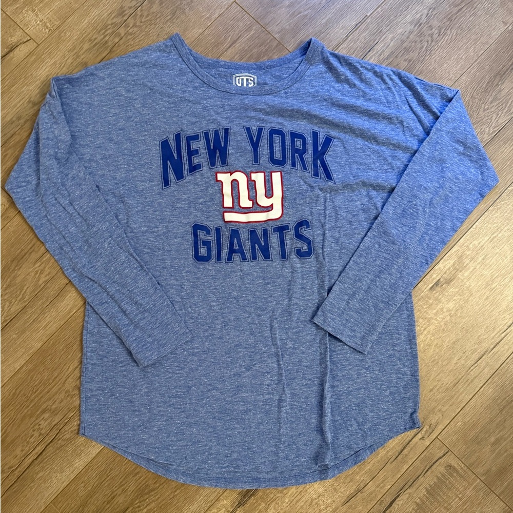 New York Giants Blue Graphic Tee. Size Small.